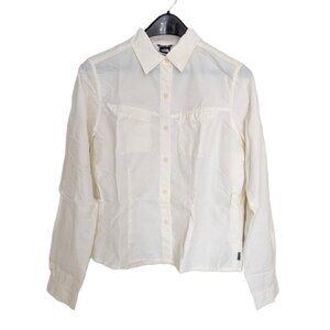 The North Face Women's White Long-Sleeve Shirt M